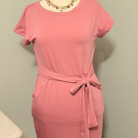Merokeety Size Med Pink T Shirt Dress - Picture 2 of 7